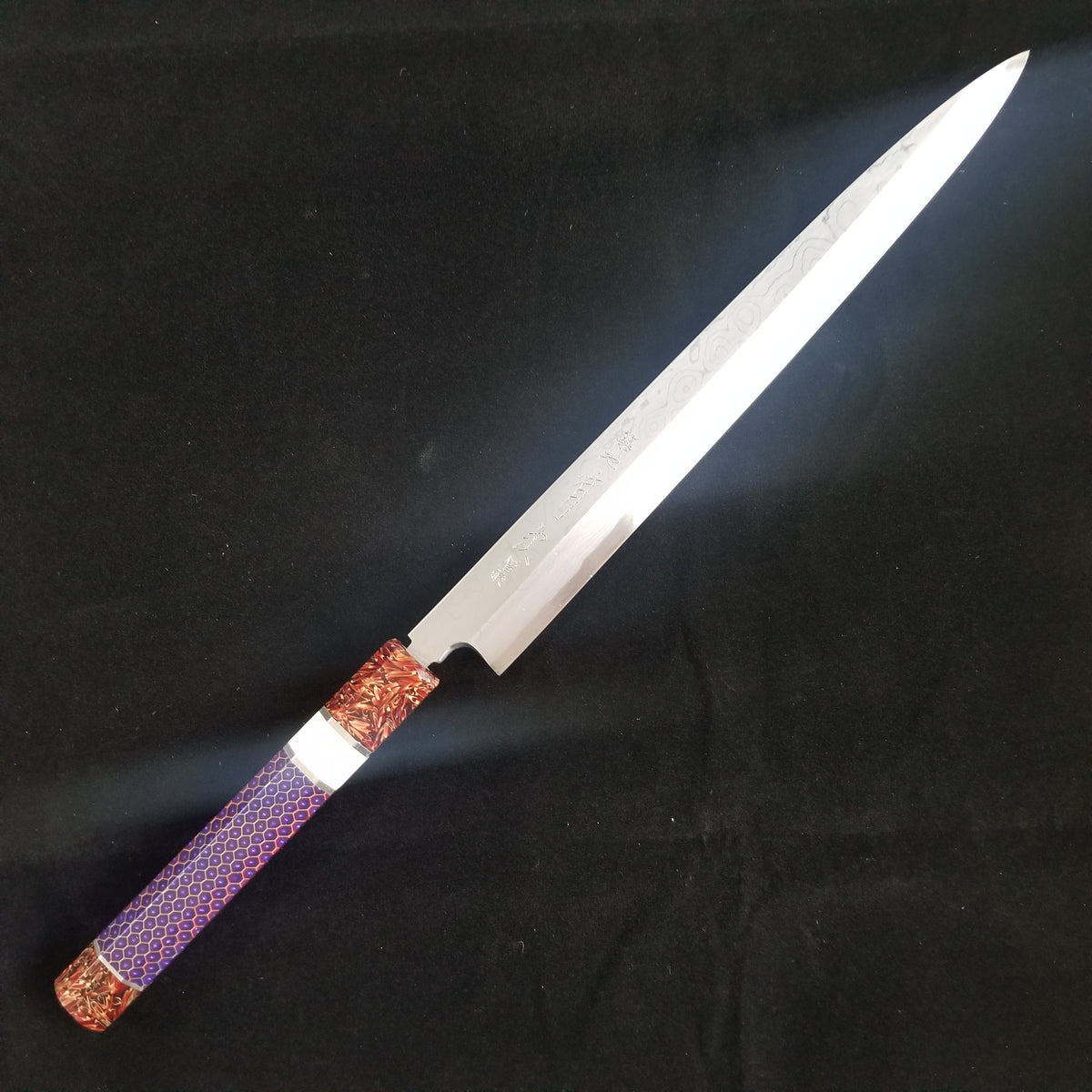 Aritsugu Uzu Damascus Blue #2 Steel Fugubiki 270mm