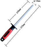 Red handle long diamond sharpener Steel